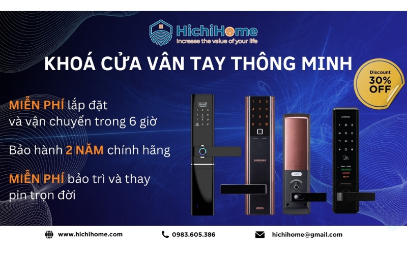 địa lý khóa cửa điện tử HichiHome