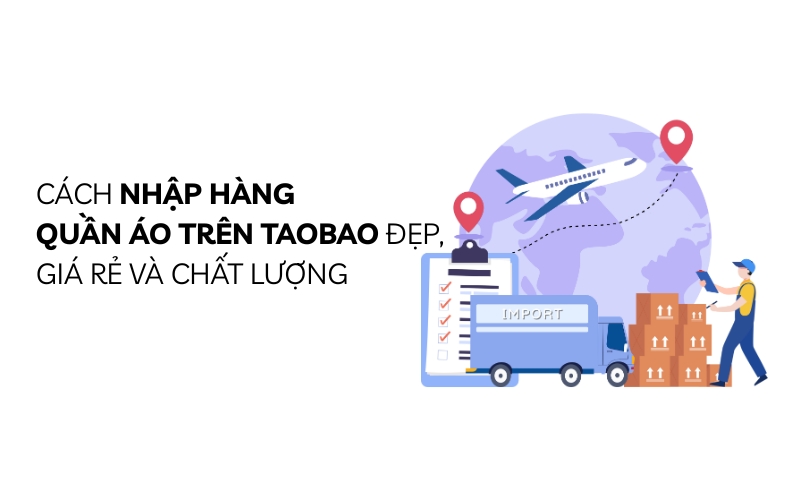 nhập hàng quần áo trên taobao
