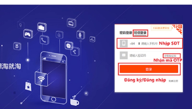 nhập số điện thoại