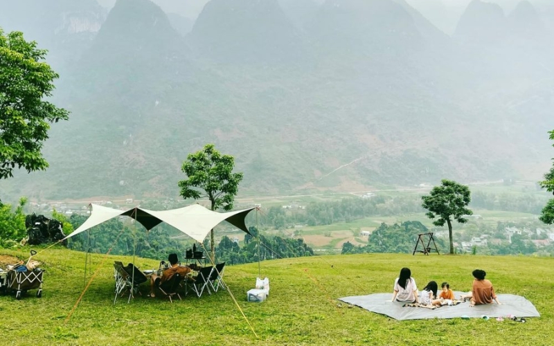 điểm cắm trại ở quản ba