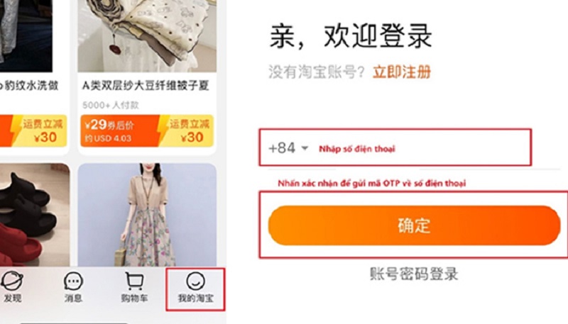 Tạo tài khoản và đăng nhập