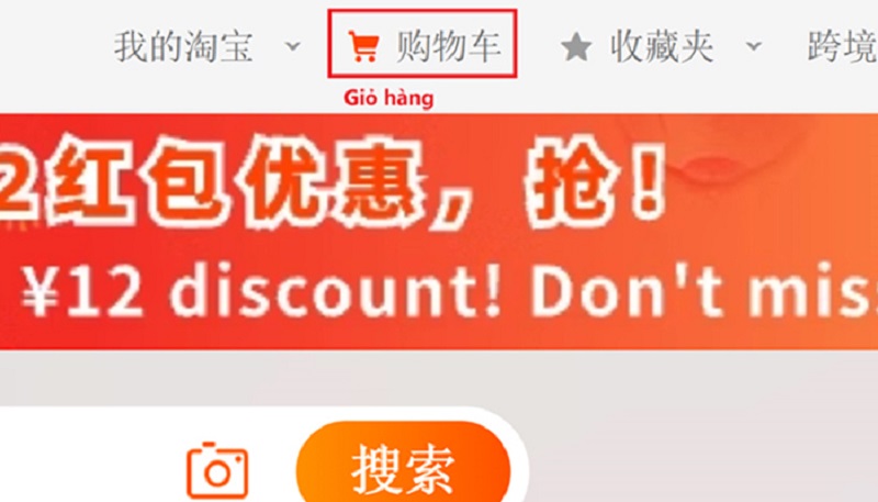 truy cập giỏ hàng