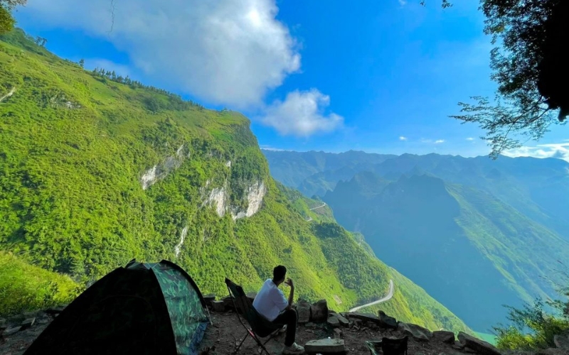 xu hướng cắm trại ở hà giang