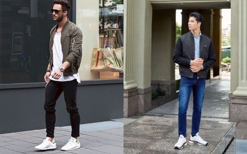 Áo khoác Jacket mix quần jean