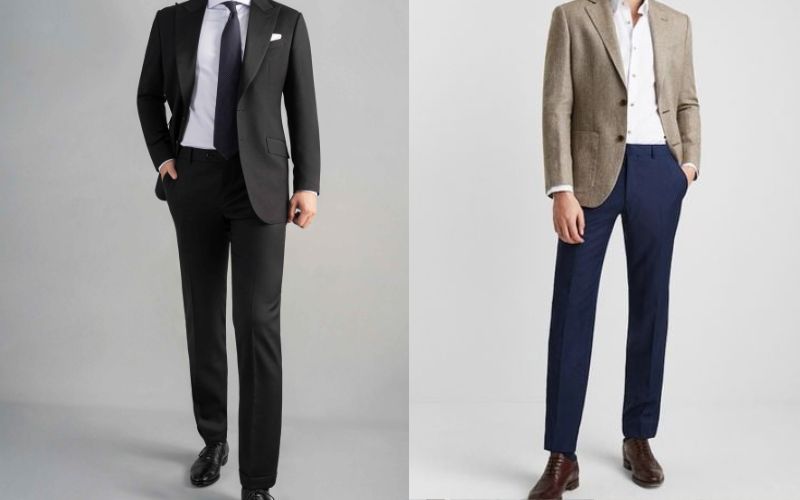 Outfit đi đám cưới - áo vest với quần tây