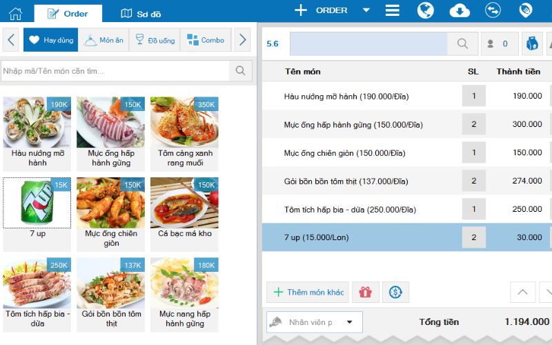 Hệ thống quản lý quán ăn Cuk Cuk