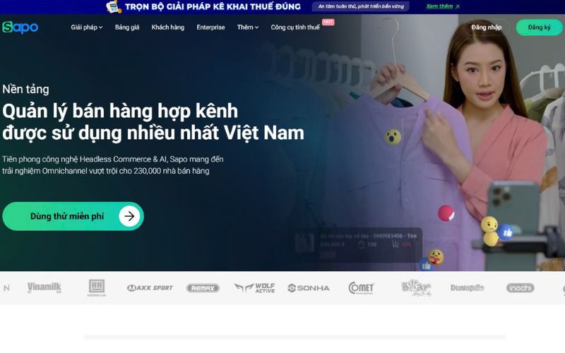 Ứng dụng quản lý nhà hàng Sapo POS